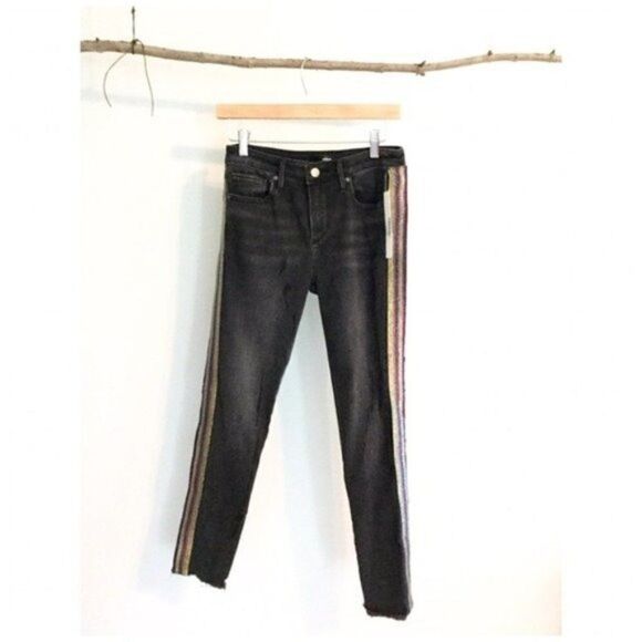 AQUA High Rise Skinny Jeans In Gray - Picture 3 of 5